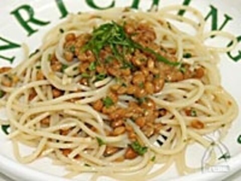 納豆のスパゲッティ